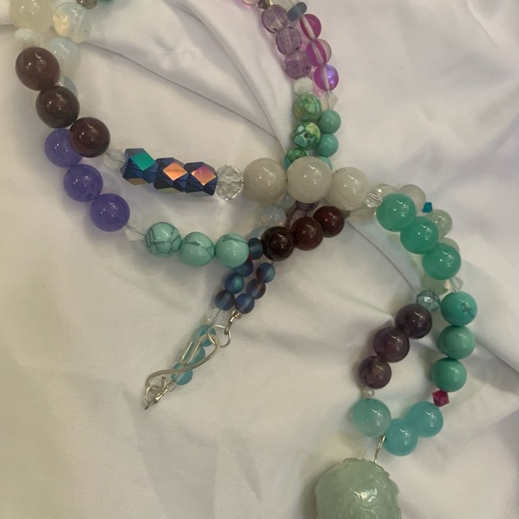 108 Bead Gemstones Handmade Mala Prayer Necklace - Picture 5 of 13